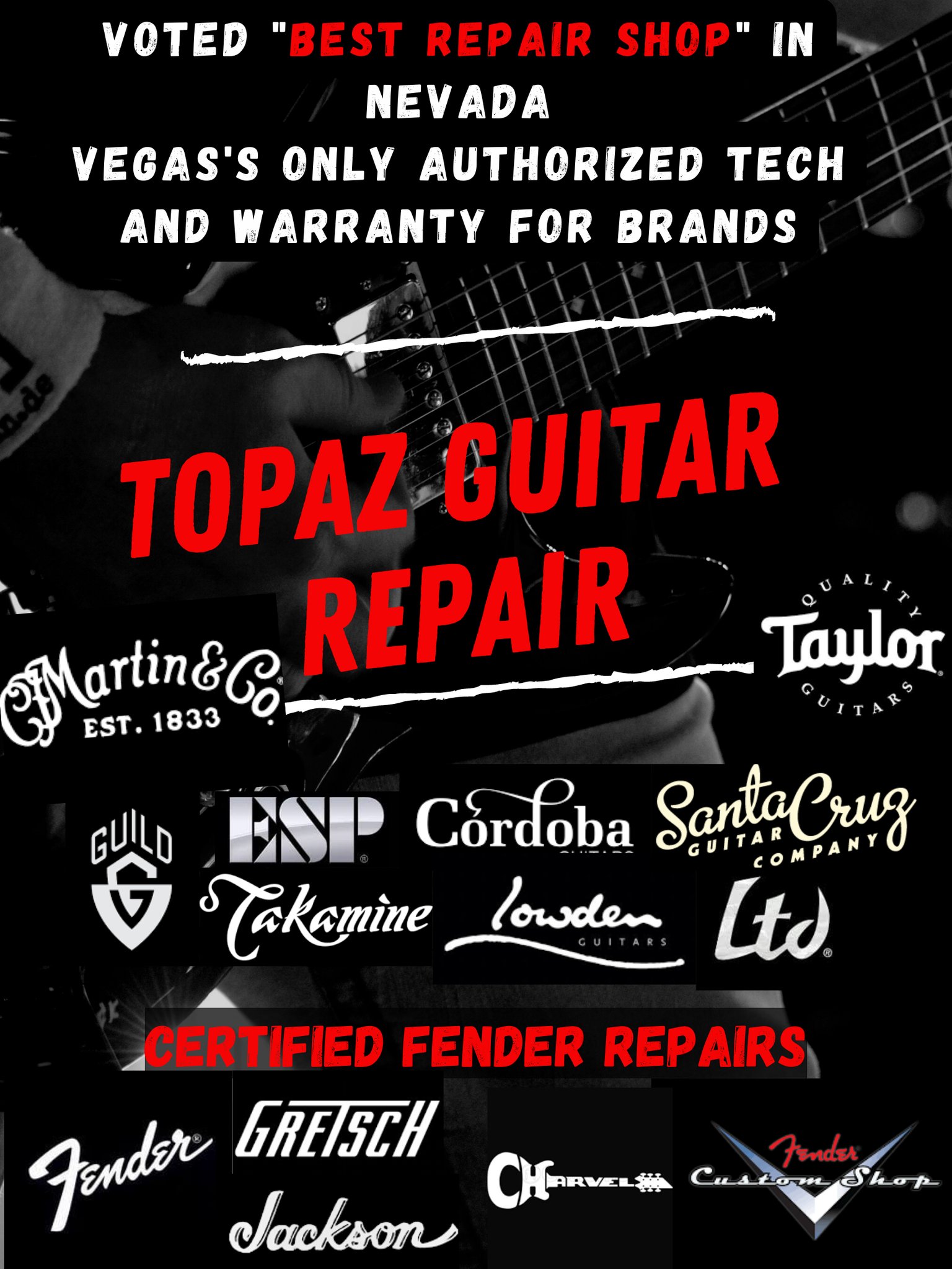 Guitar repair deals store near me